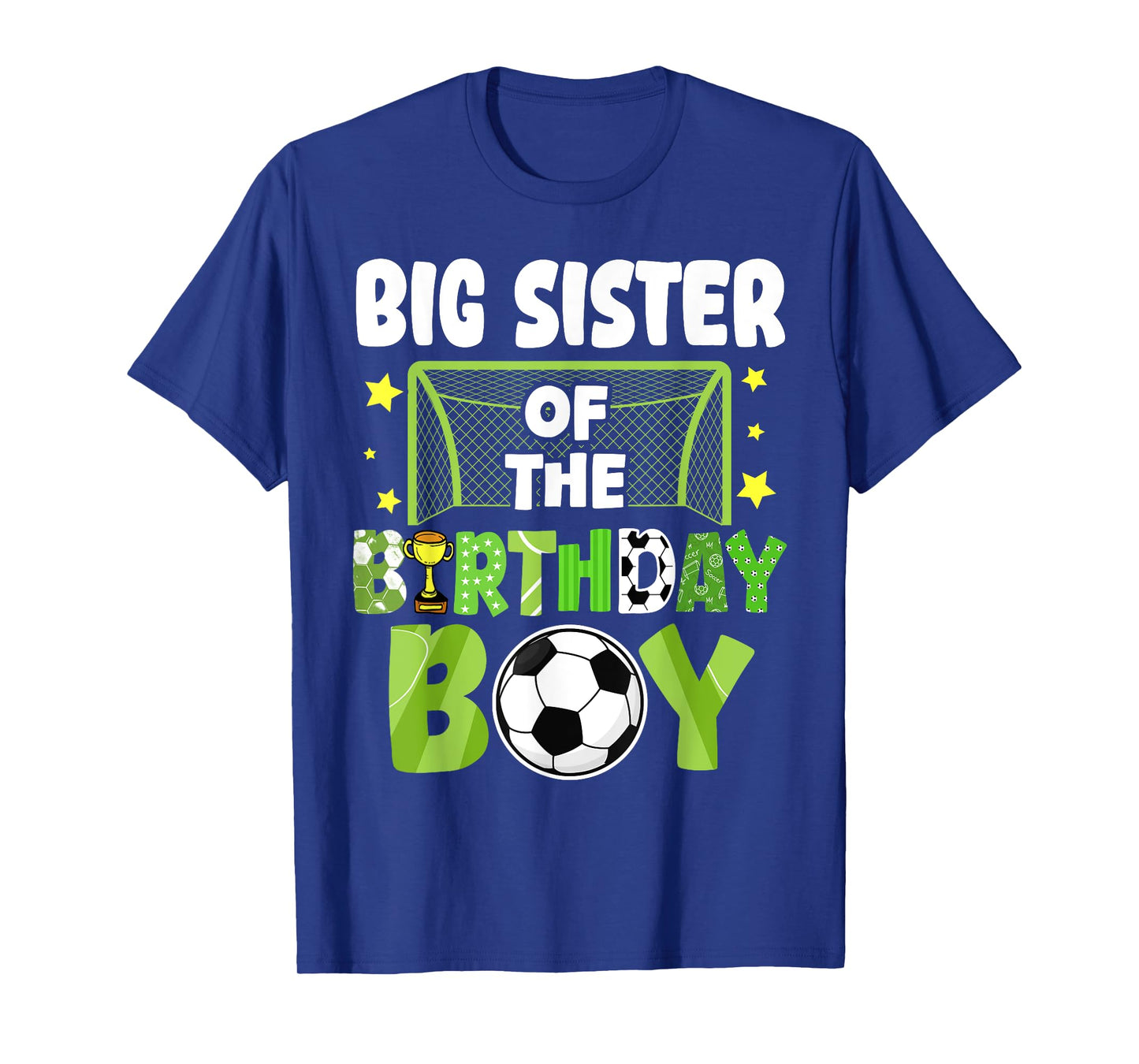 Soccer Big Sister Birthday Boy Party Soccer Family Matching T-Shirt
