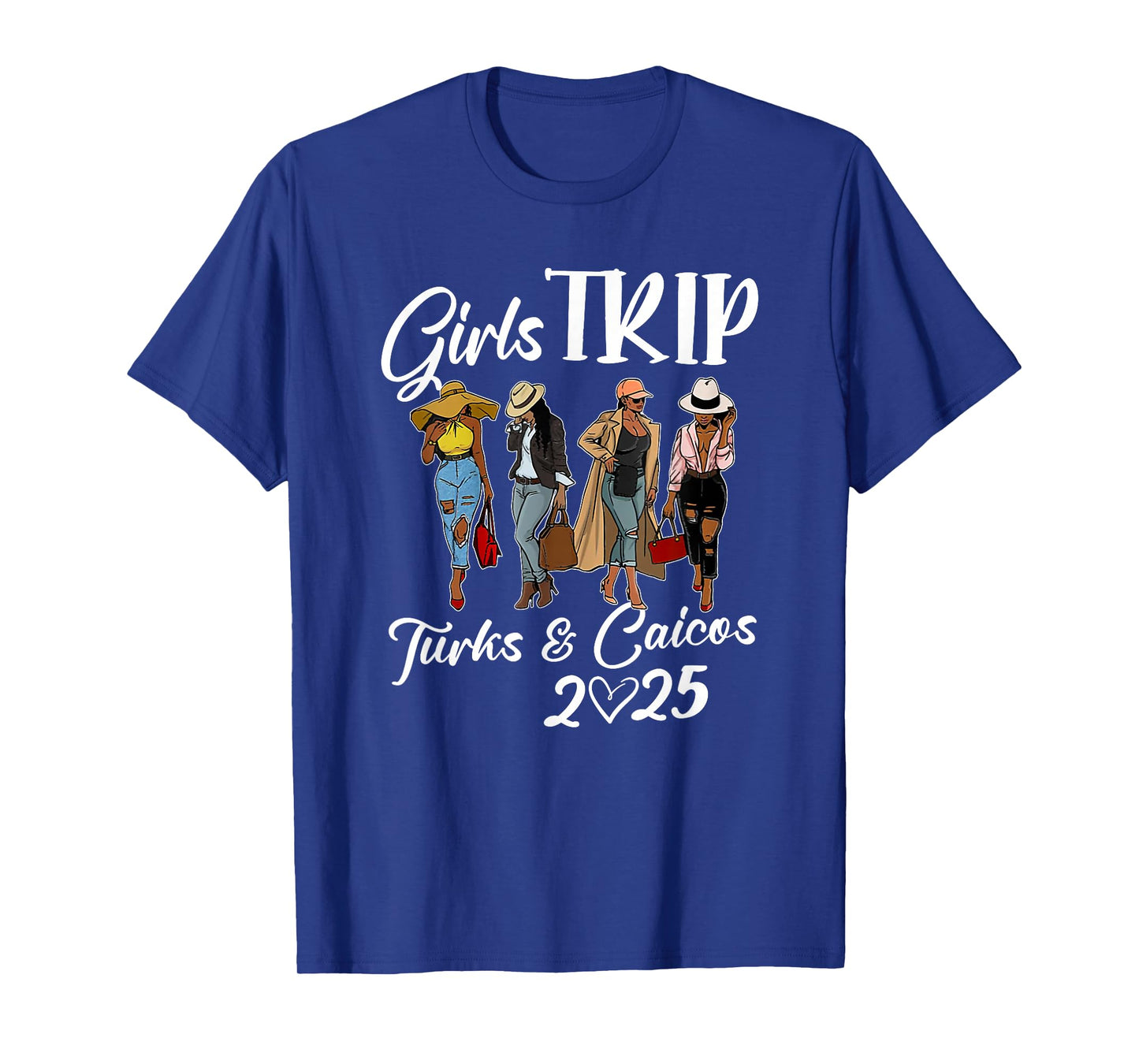 Turks & Caicos Girls Trip 2025 Birthday Squad Women Vacation T-Shirt