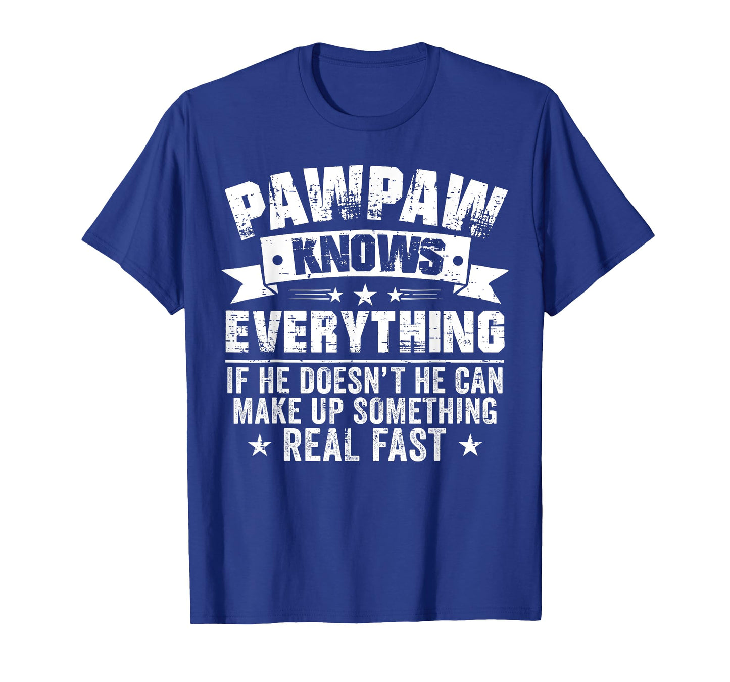 Funny Pawpaw Knows Everything Vintage Father's Day Men T-Shirt
