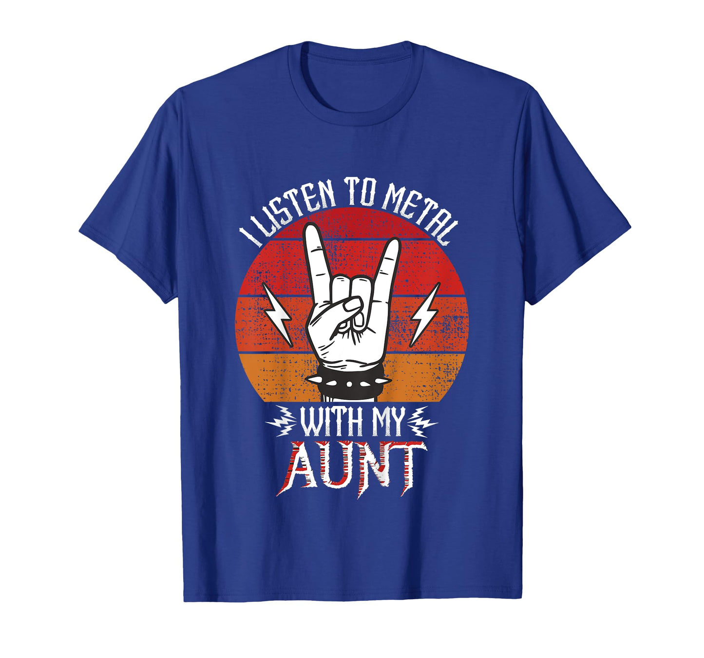 I Listen To Heavy Metal With My Aunt Kids Heavy Metal T-Shirt
