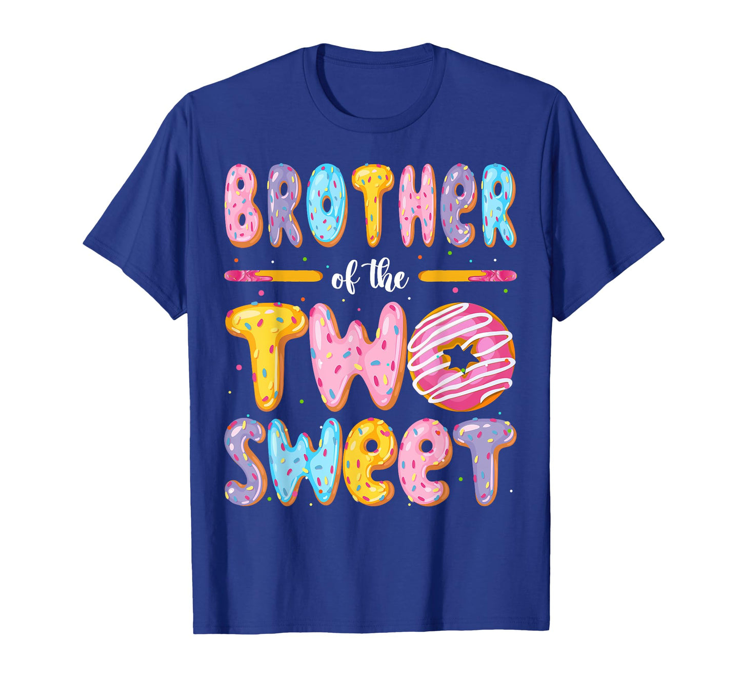Brother Of The Two Sweet Donut 2Nd Birthday Boy Girl T-Shirt