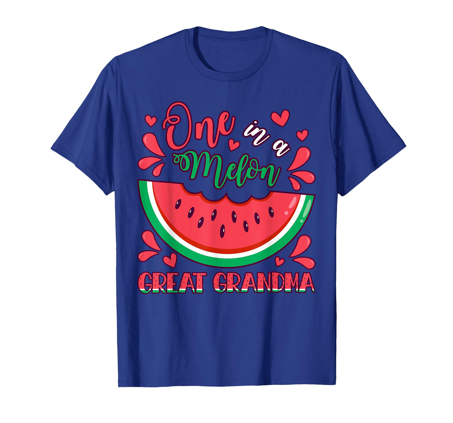 One in a Melon Great Grandma Birthday Party Matching Family T-Shirt