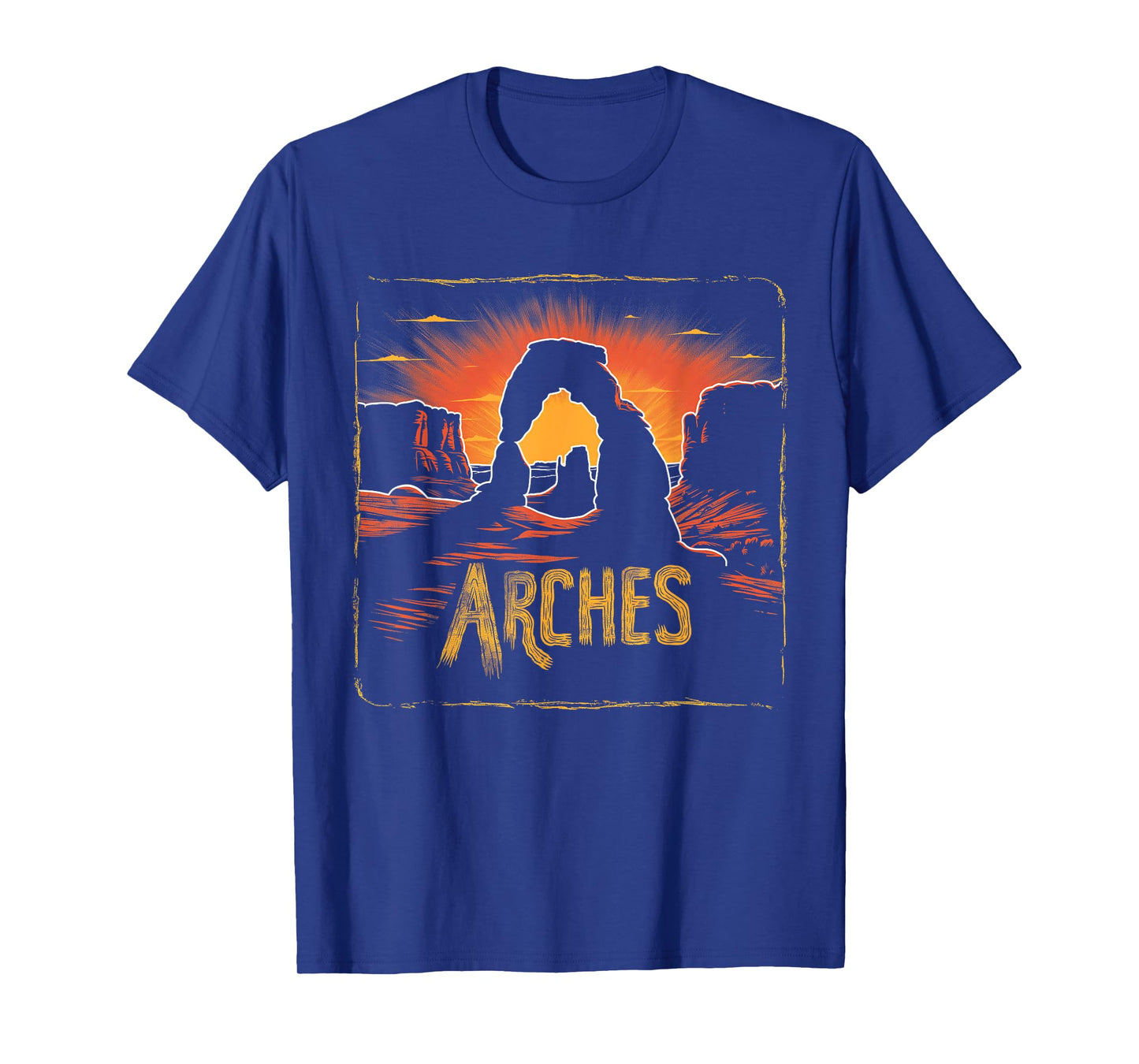Arches - US National Park Utah Vintage Men Women Kids Retro T-Shirt