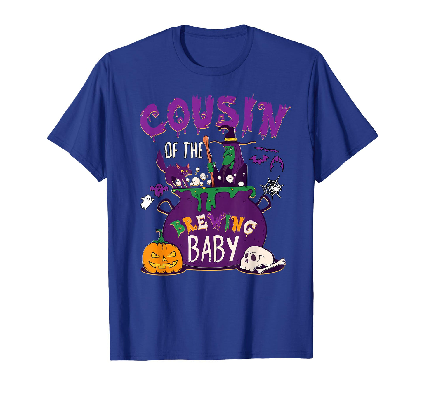 Halloween Baby Shower Cousin of Brewing Baby Matching Family T-Shirt