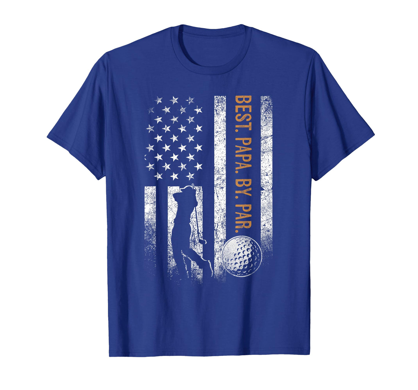 Best Papa By Par Golfing Gifts Papa Father's Day Golf T-Shirt