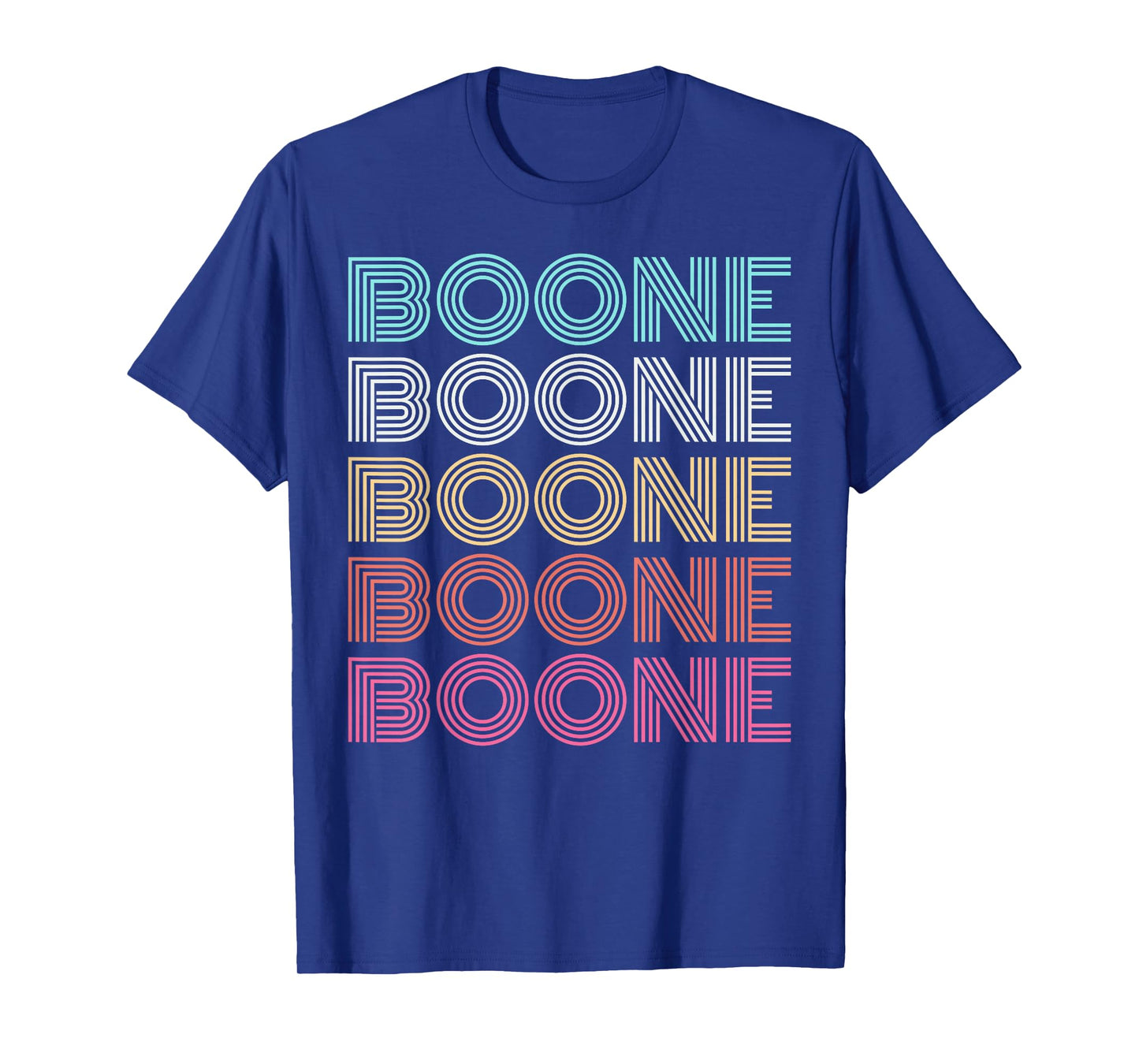 Boone Personalized Name Vintage Retro Girls Woman Man T-Shirt