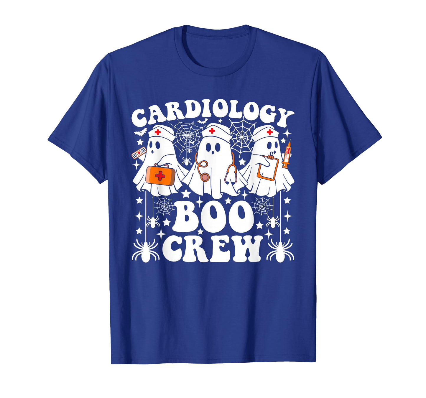 Cardiology Boo Crew Funny Ghost Halloween Cardiac Nurse T-Shirt