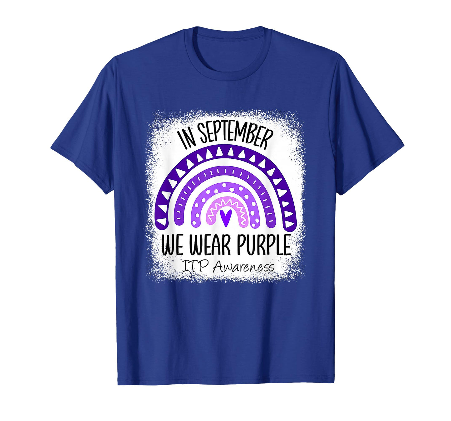 Rainbow Immune Thrombocytopenia Platelets ITP Awareness T-Shirt