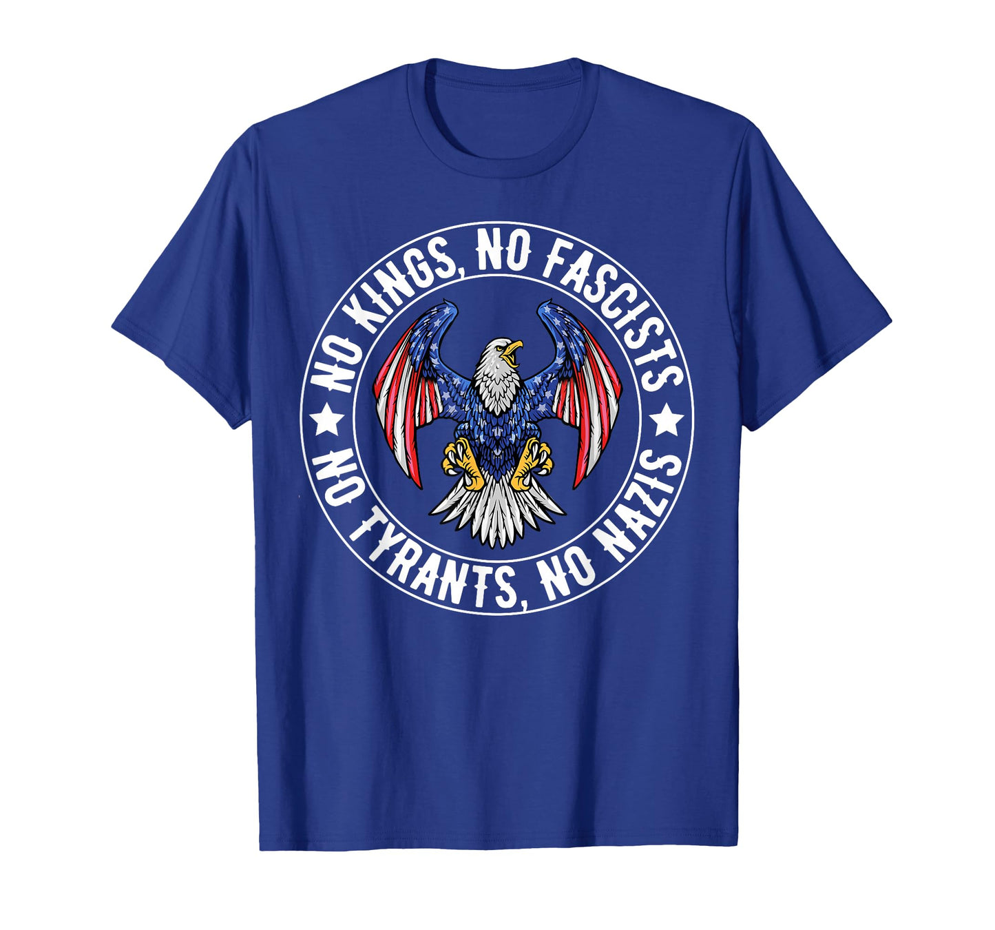 No Kings in America No Fascists We The People Political T-Shirt