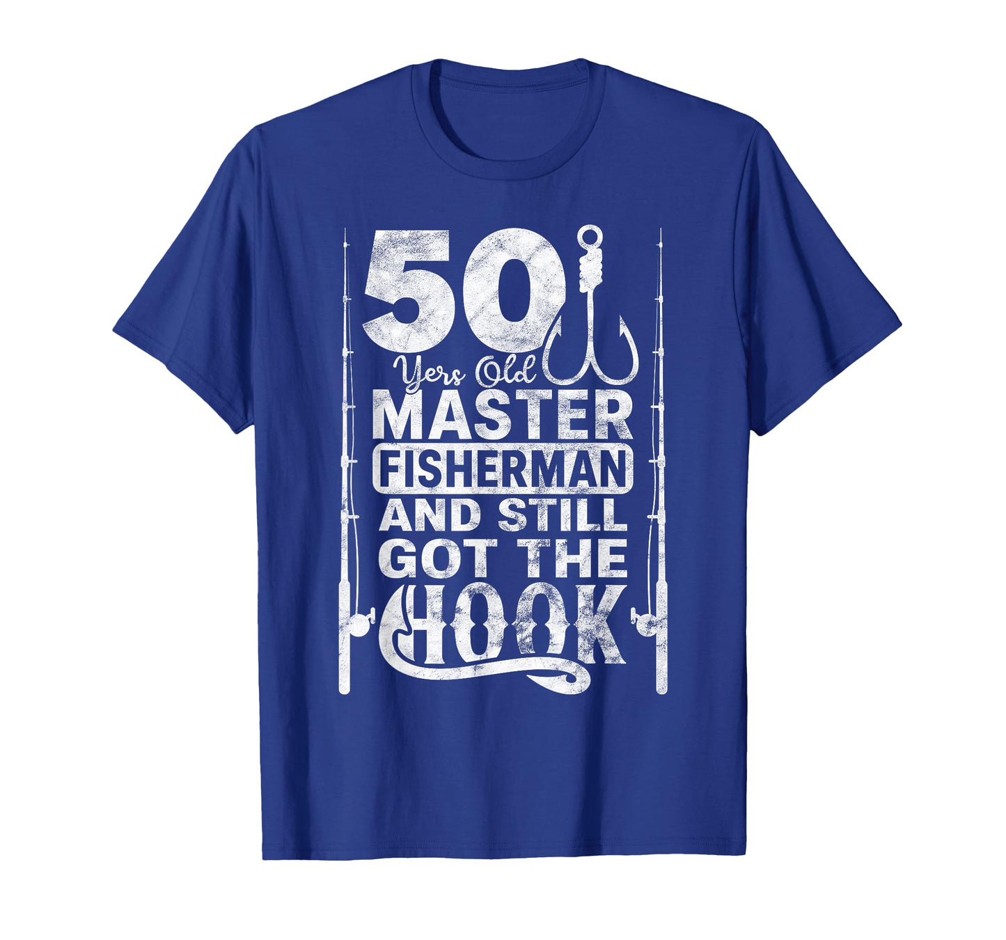 Funny 50 Year Old Fishing apparel Vintage Gift for Dad Men T-Shirt