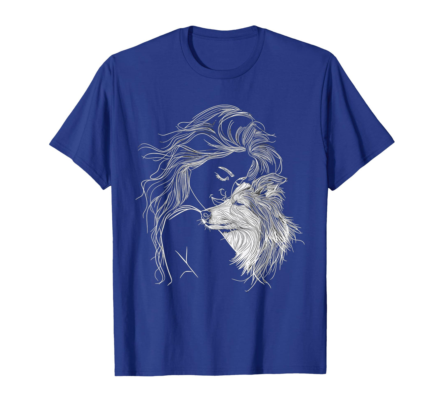 Shetland Sheepdog Mom Dog Art Sheltie Lover Mother's Day T-Shirt for Men Women