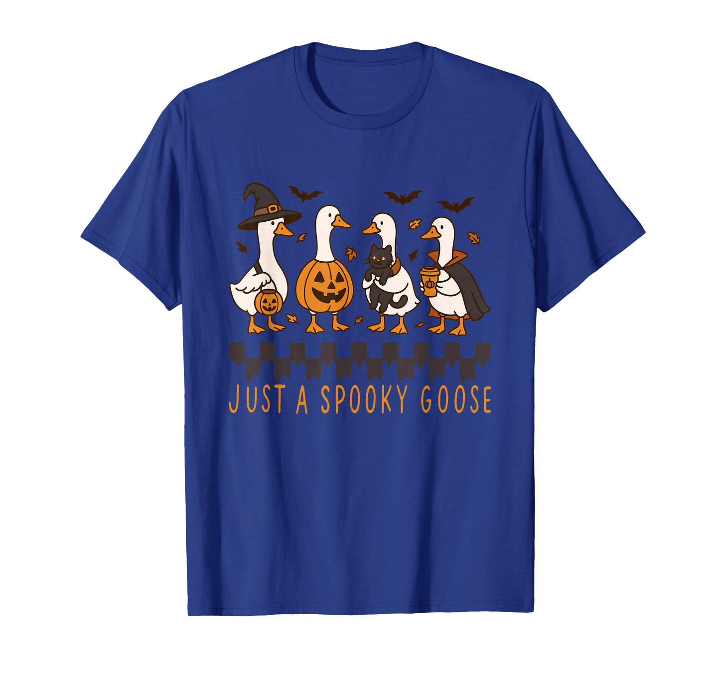 Vintage Halloween Just A Spooky Goose Cute Goose Halloween T-Shirt