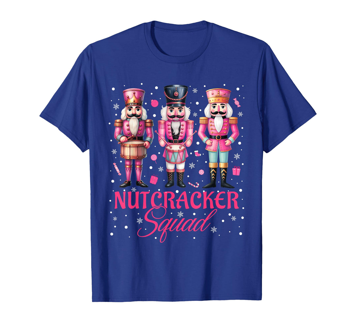 Pink Nutcracker Squad Pink Christmas Ballet Xmas Women Kids T-Shirt