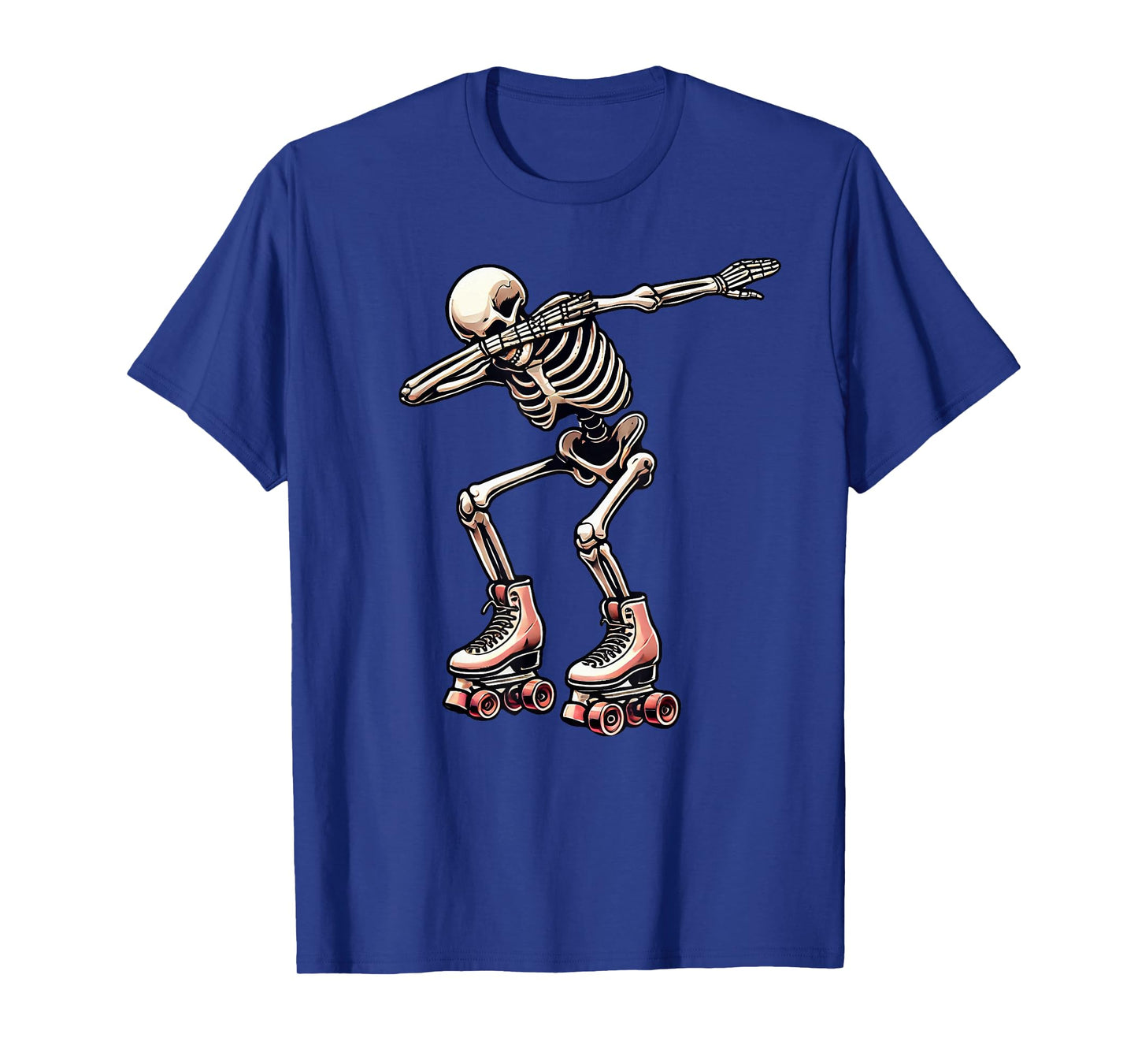 Skeleton Roller Skating Skater Halloween T-Shirt
