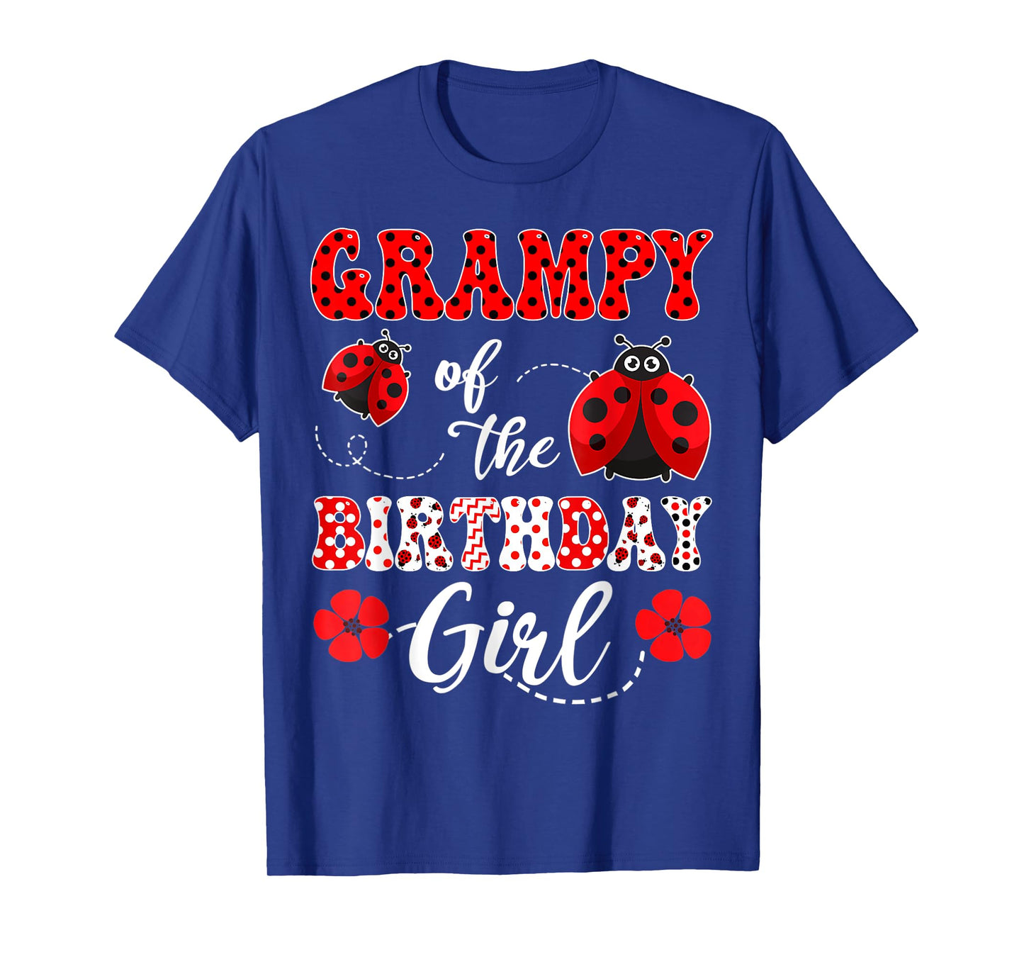 Grampy Of The Birthday Girl Ladybug Birthday T-Shirt