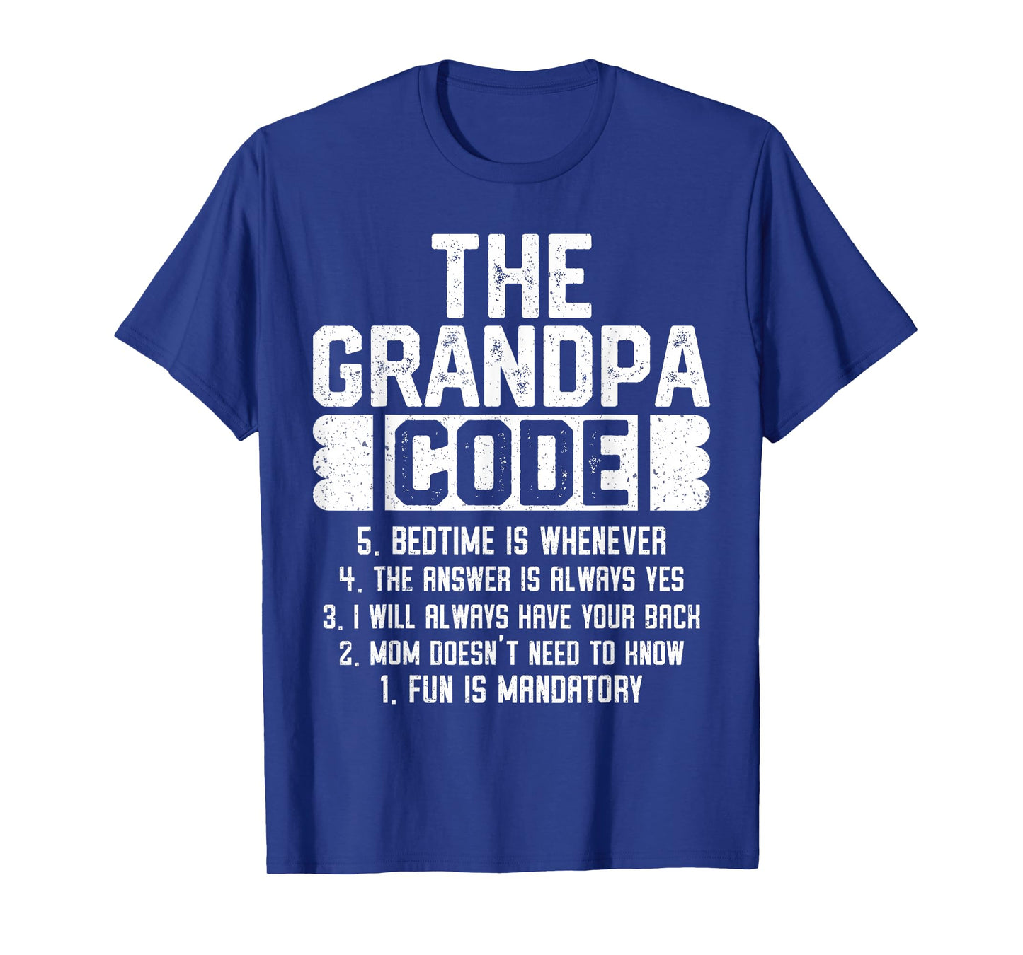 The Grandpa Code Cool Grandfather Joke Fathers Day Funny T-Shirt