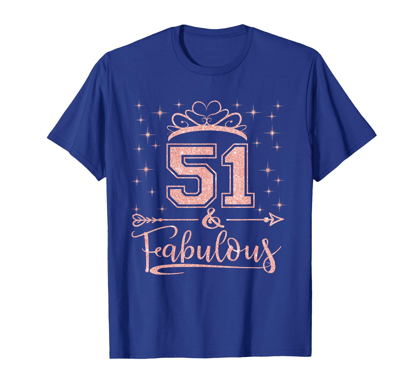 51 Fabulous 51 Years Old Happy 51st Birthday Girl Women T-Shirt