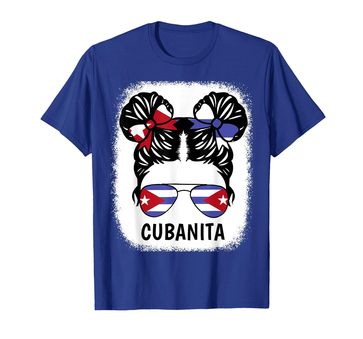 Cuban Girl Cubanita Cuba Flag Kids Women Hispanic Heritage T-Shirt