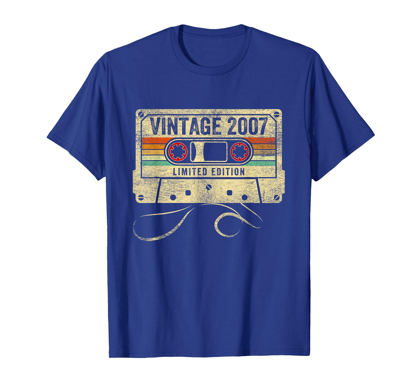 Vintage Made In 2007 18th Birthday Cassette Tape 18 Year Old T-Shirt