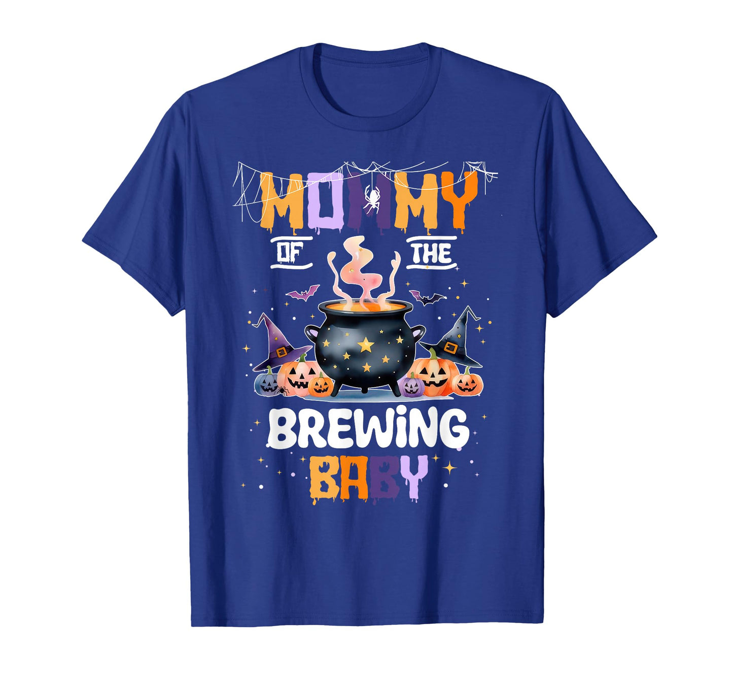 Mommy of The Brewing Baby Boo Ghost Halloween Baby Shower T-Shirt