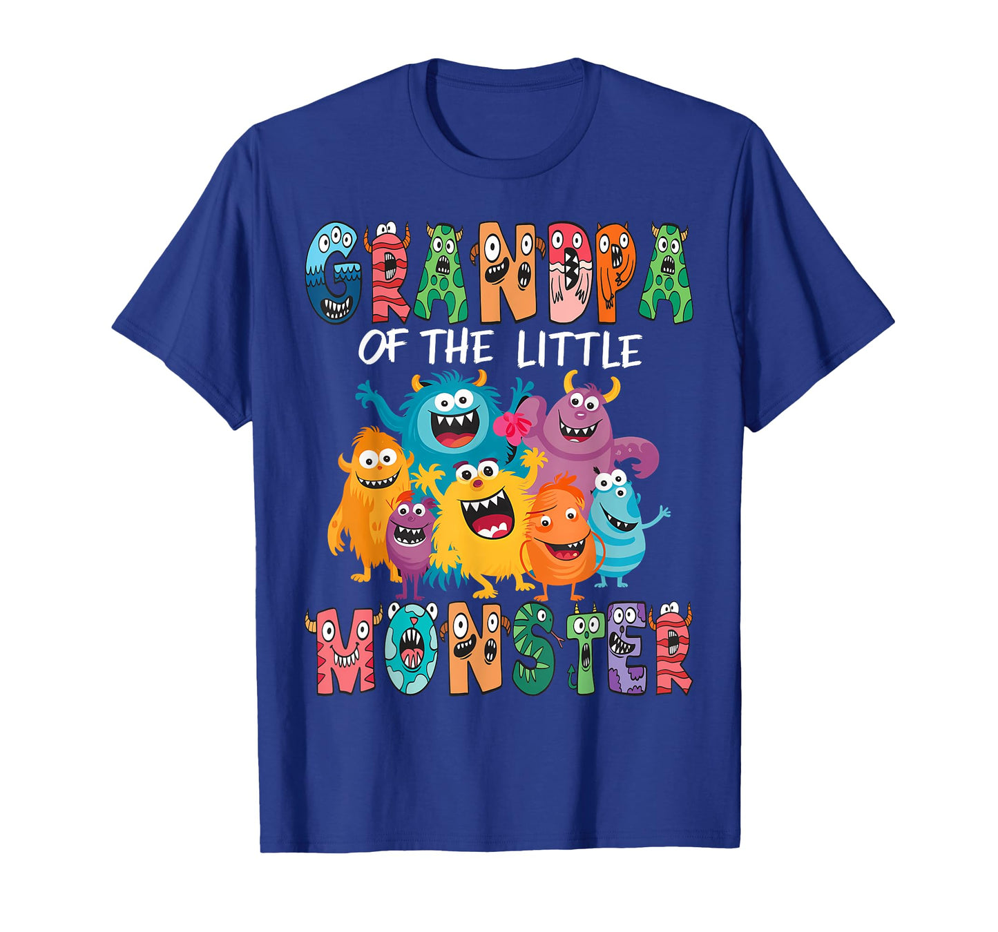 Grandpa Of The Little Monster Kids 1St Birthday Party T-Shirt