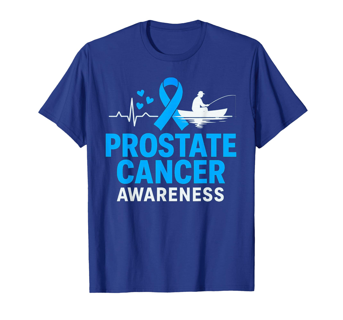 Prostate Cancer Awareness Light Blue Ribbon Support Squad T-Shirt