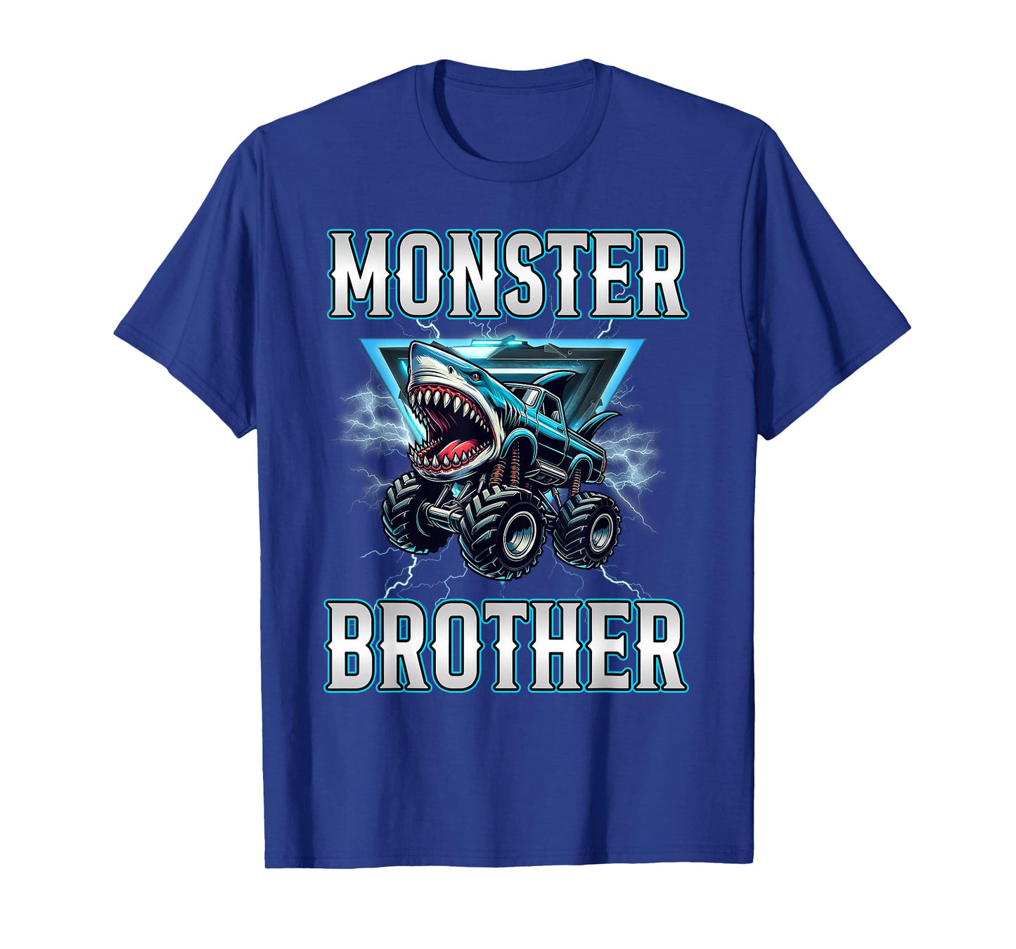Brother of the Birthday Boy Monster Truck Birthday Family T-Shirt