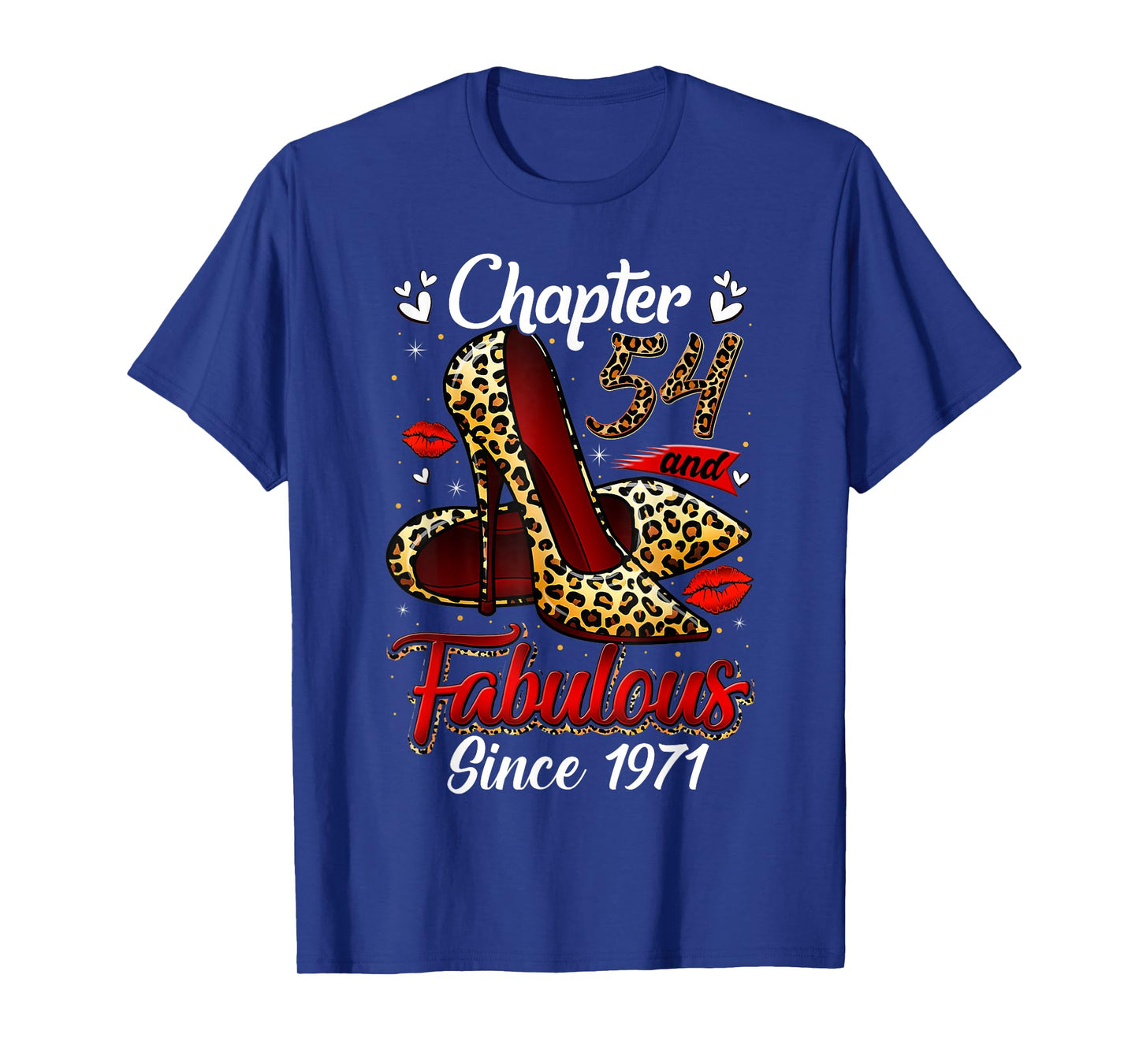Chapter 54 Fabulous Since 1971 54th Leopard Birthday Queen T-Shirt
