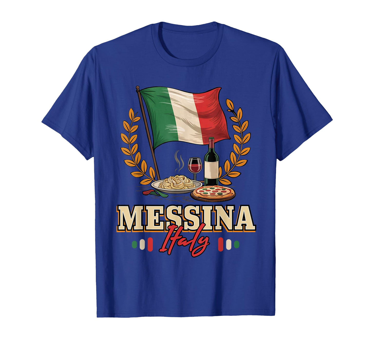 Messina Italy Souvenir Messina Vacation Italian Flag T-Shirt