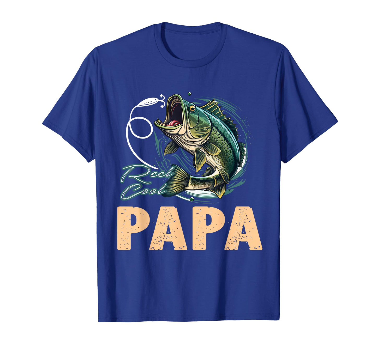 Fathers Day Funny Fisherman Reel Cool Papa Fishing Lover T-Shirt