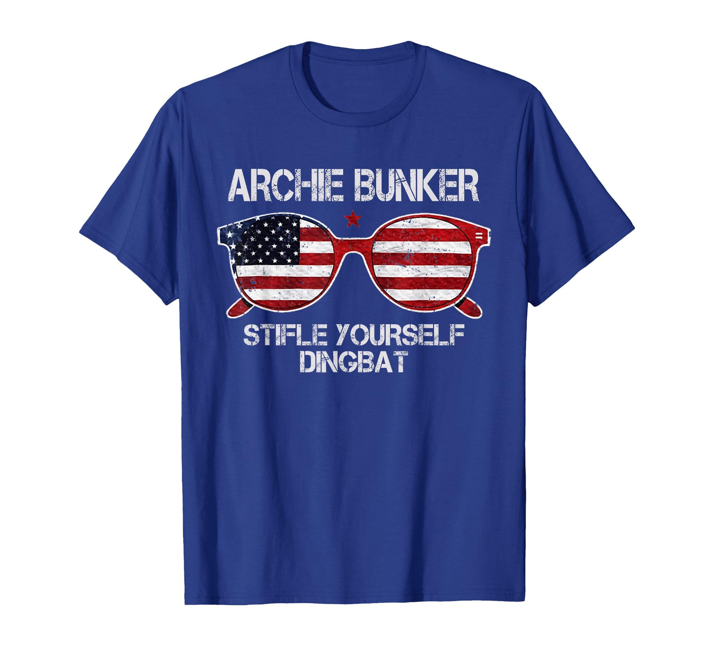 Archie Bunker 24 For President 2024 Glasses US Flag T-Shirt