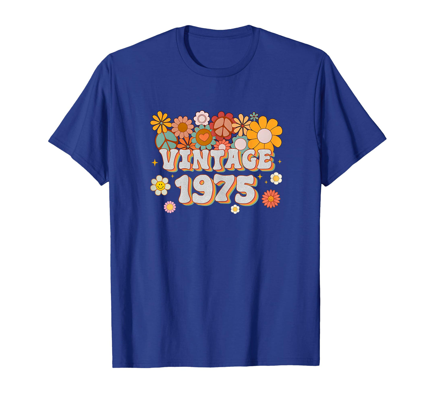 Vintage 1975 48th Birthday Gift Retro 48 Years Old Mom Dad T-Shirt