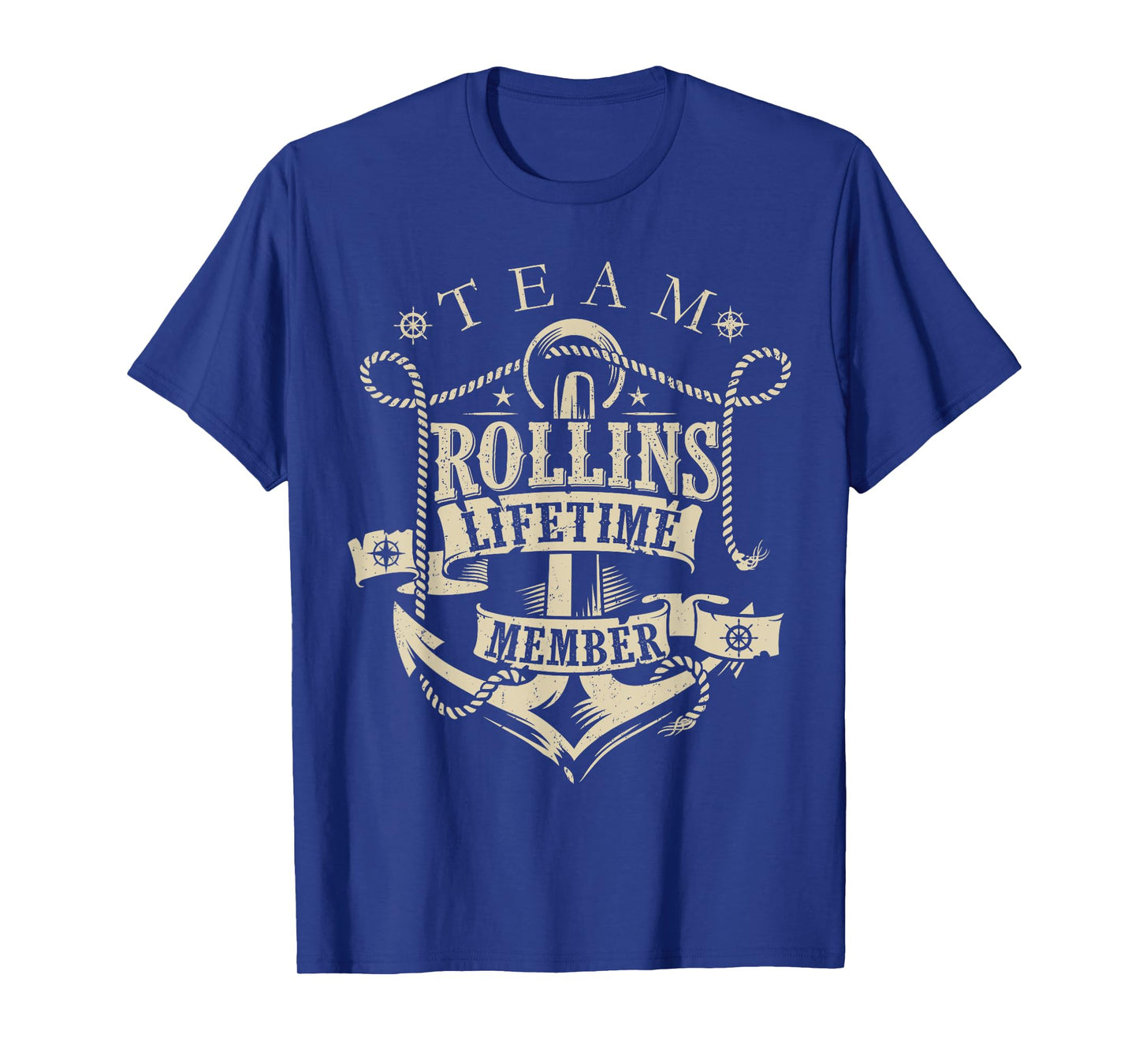 Team ROLLINS Lifetime Member Vintage ROLLINS Family Name T-Shirt