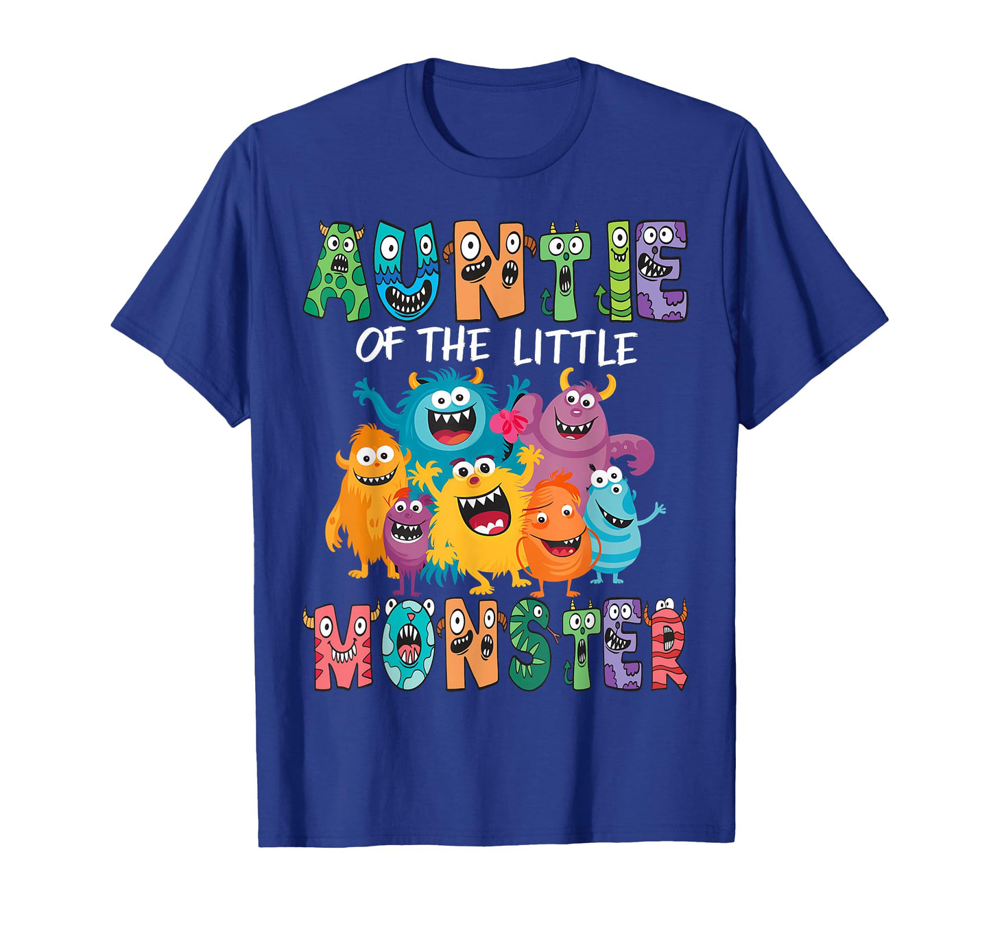 Auntie Of The Little Monster Kids 1St Birthday Party T-Shirt