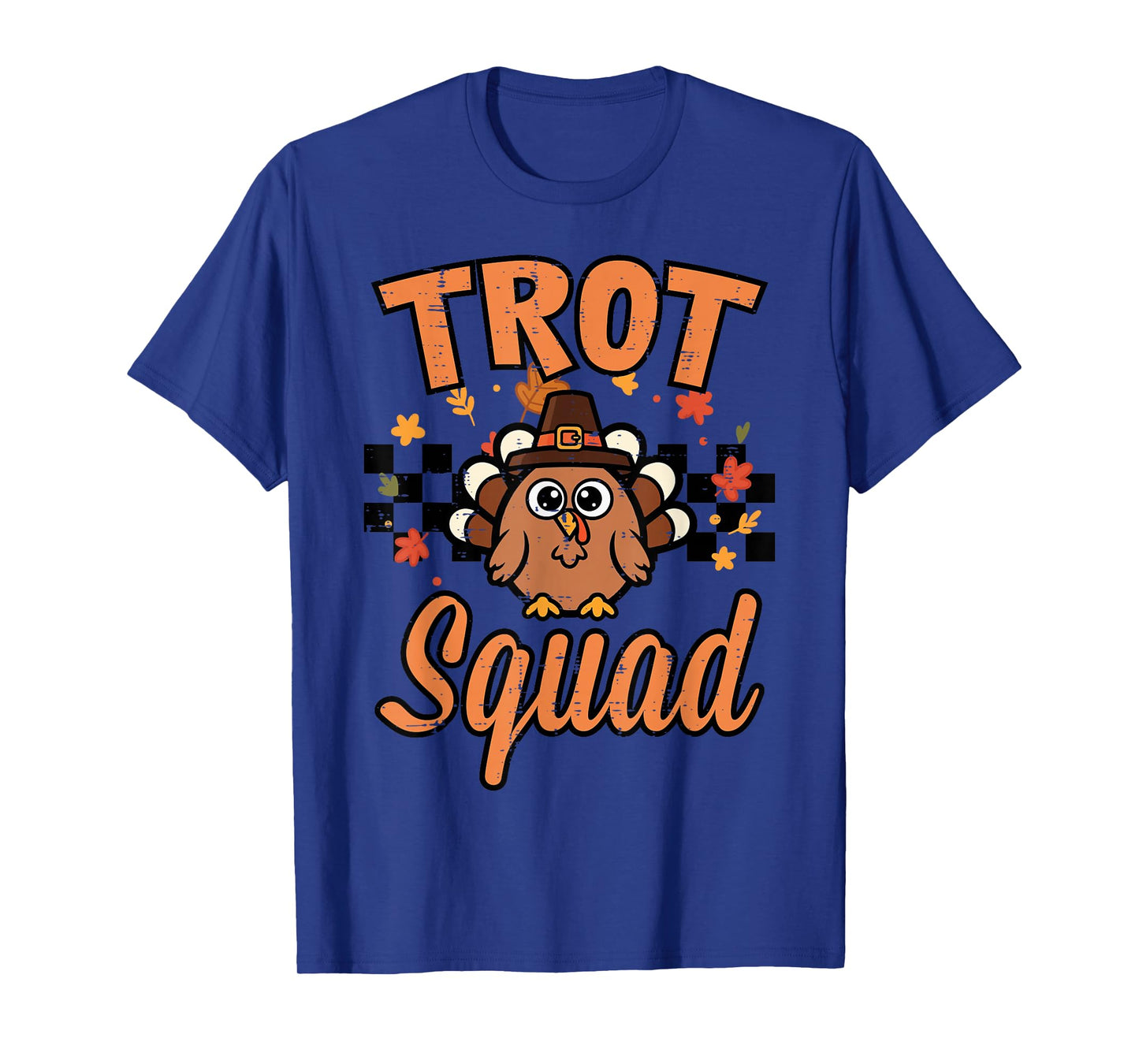 Thanksgiving Turkey Trot Squad Funny Fall Women Men Kids T-Shirt