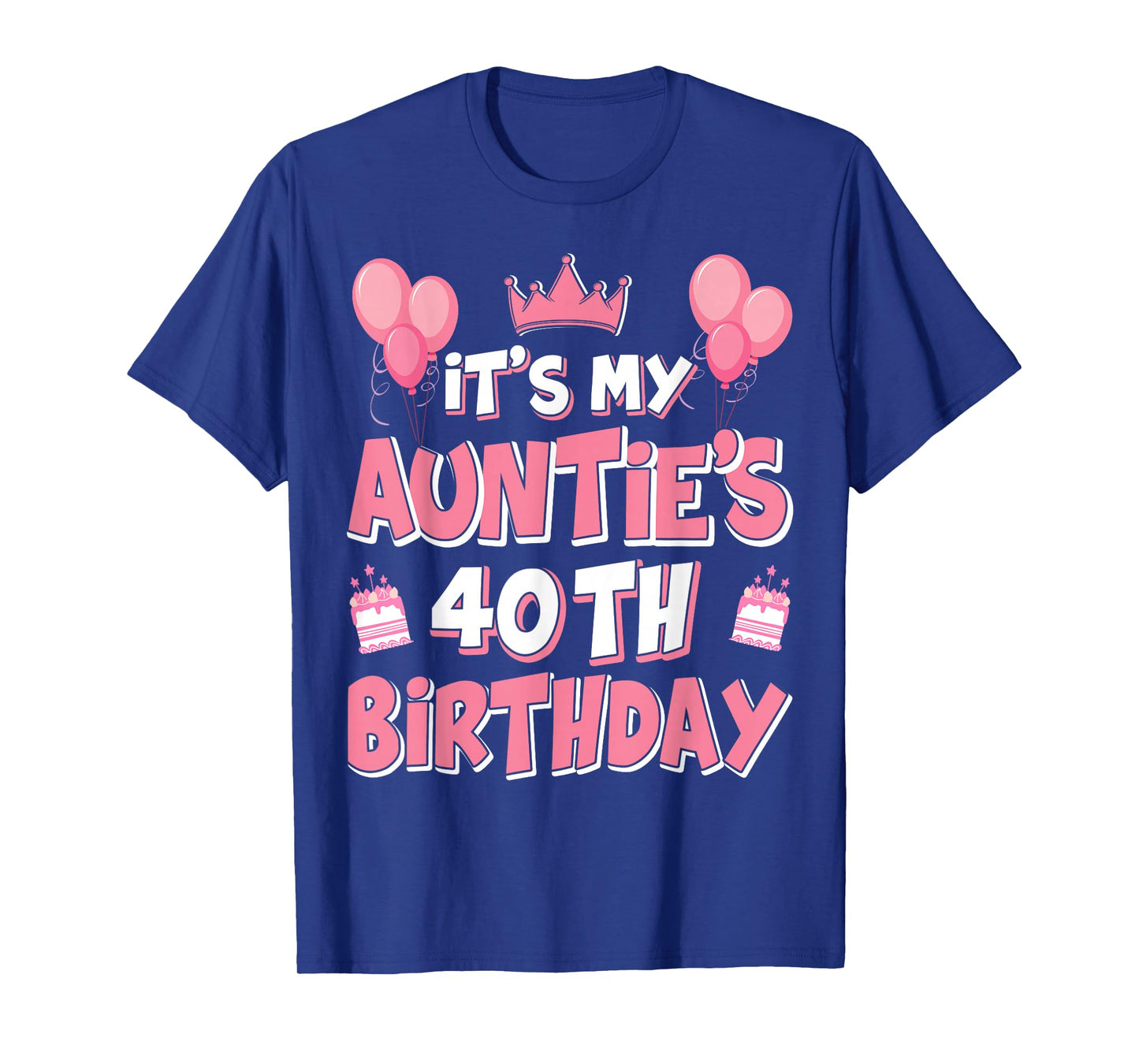 Balloons It's My Auntie's 40th Birthday 1985 40 Years Old T-Shirt