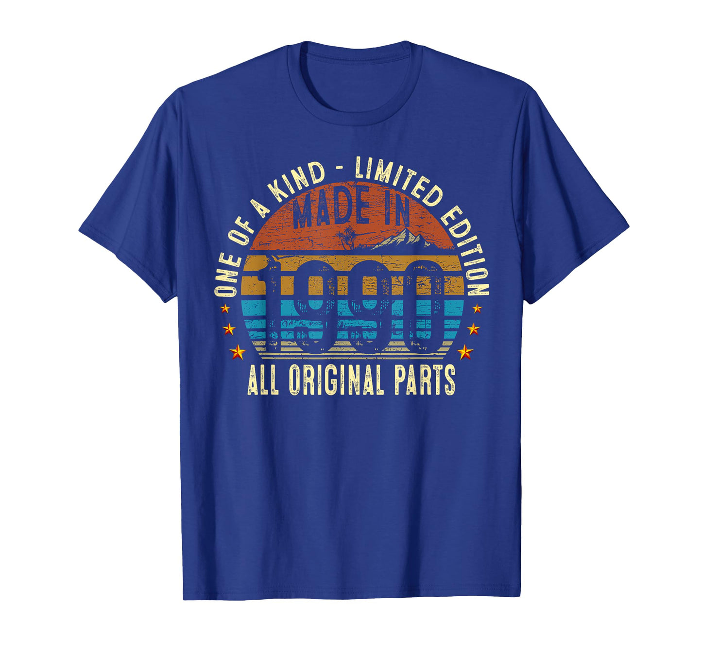35th Birthday Gifts Men Women Vintage 1990 Original Parts T-Shirt