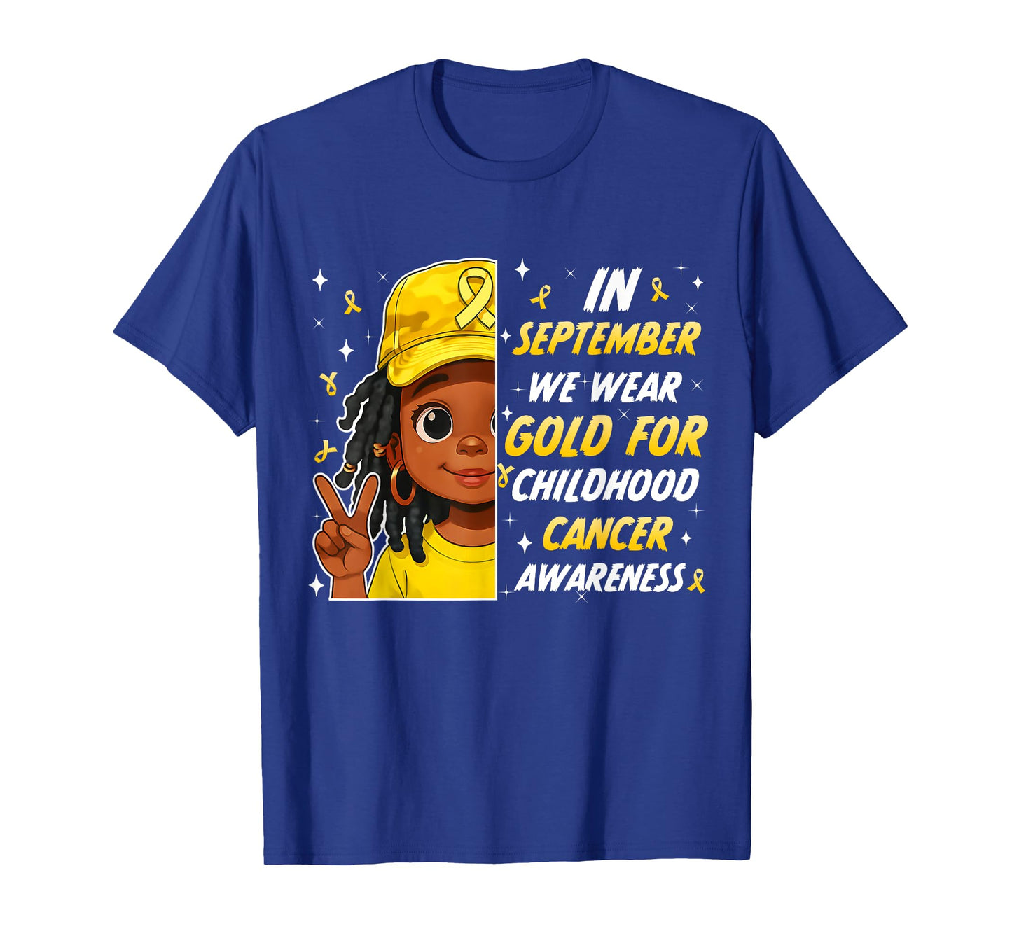 In September We Wear Gold For Childhood Cancer Awareness T-Shirt