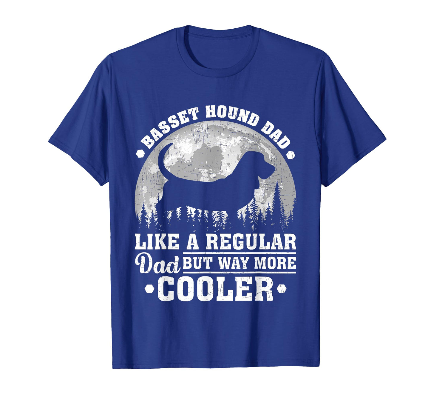 Basset Hound Dad Like A Regular Dad Funny Dog Father's Day Men T-Shirt