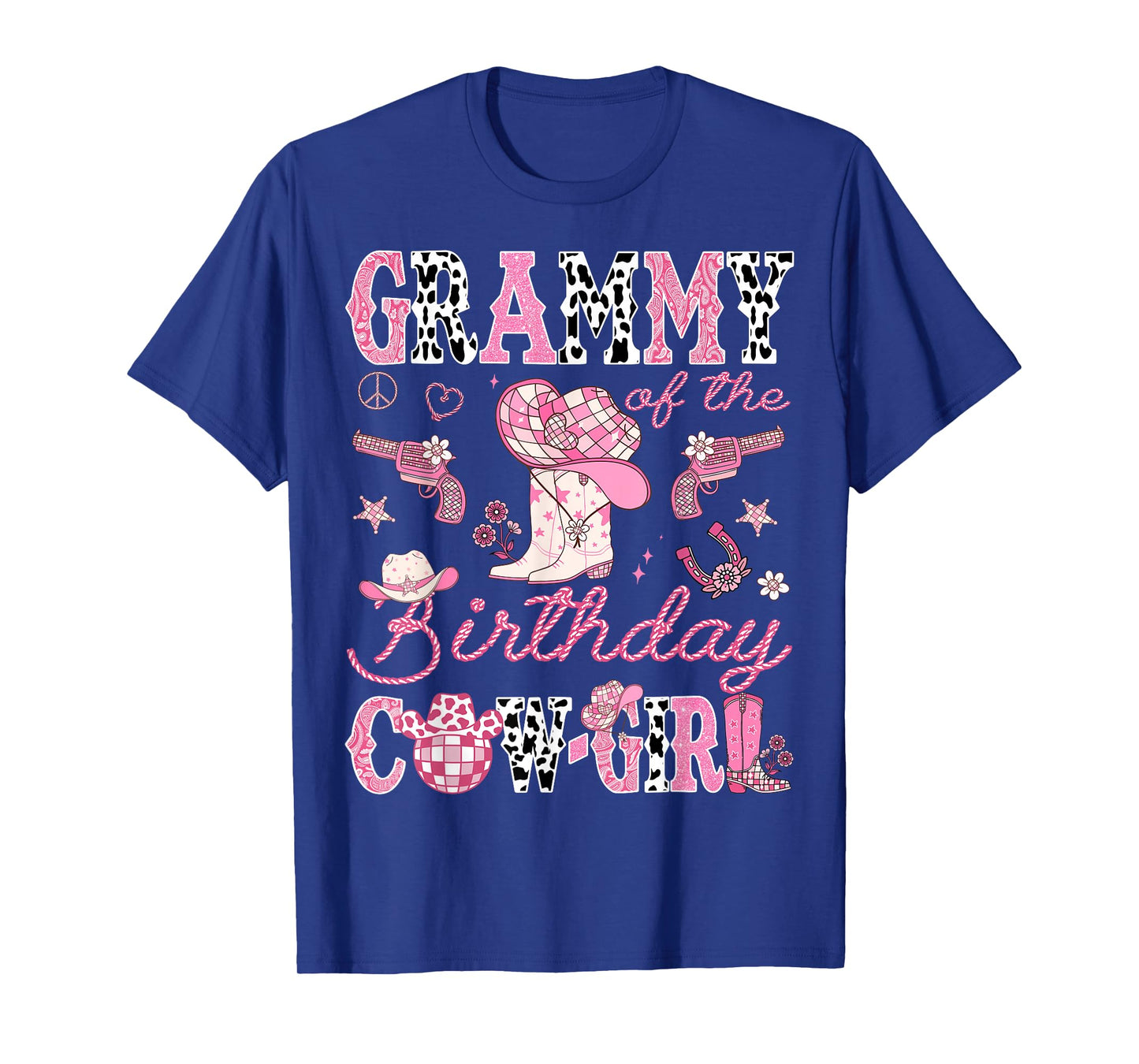 Grammy Of The Birthday CowGirl Pink Disco Rodeo Grammy T-Shirt