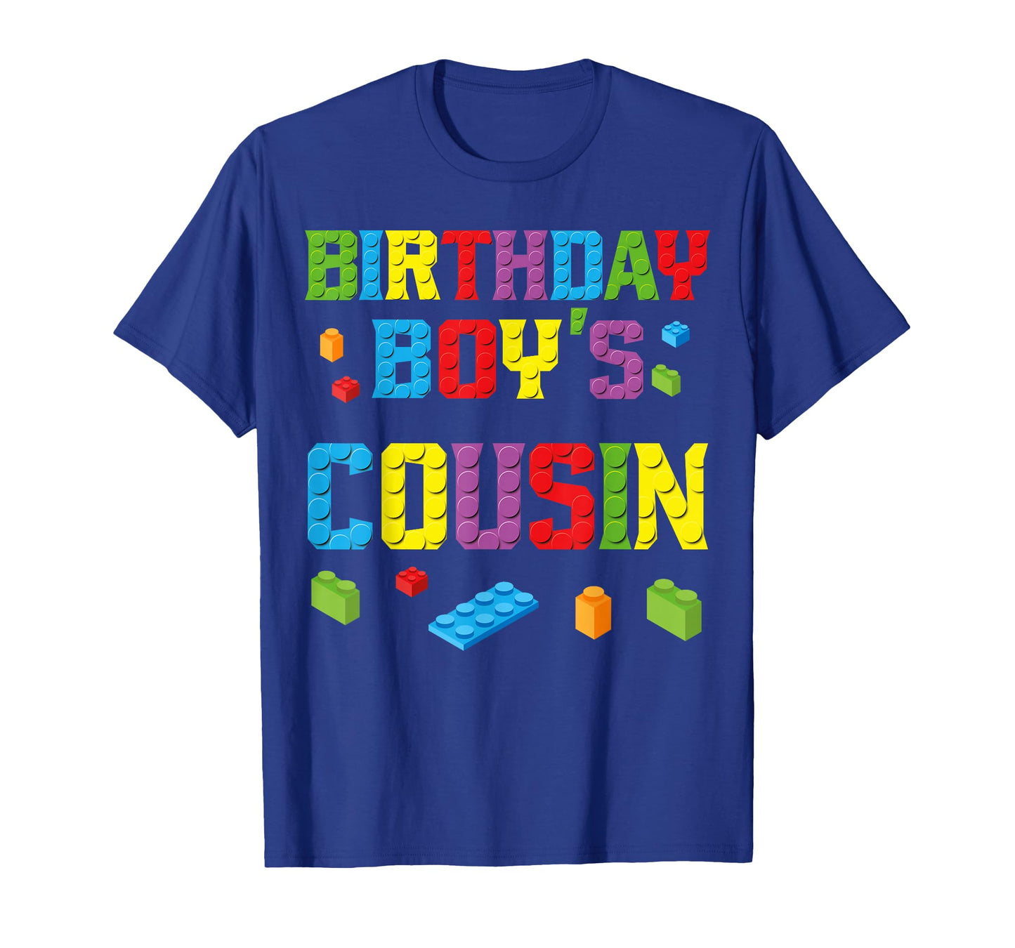 Master Builder Birthday Boy's Cousin Building Bricks Blocks T-Shirt