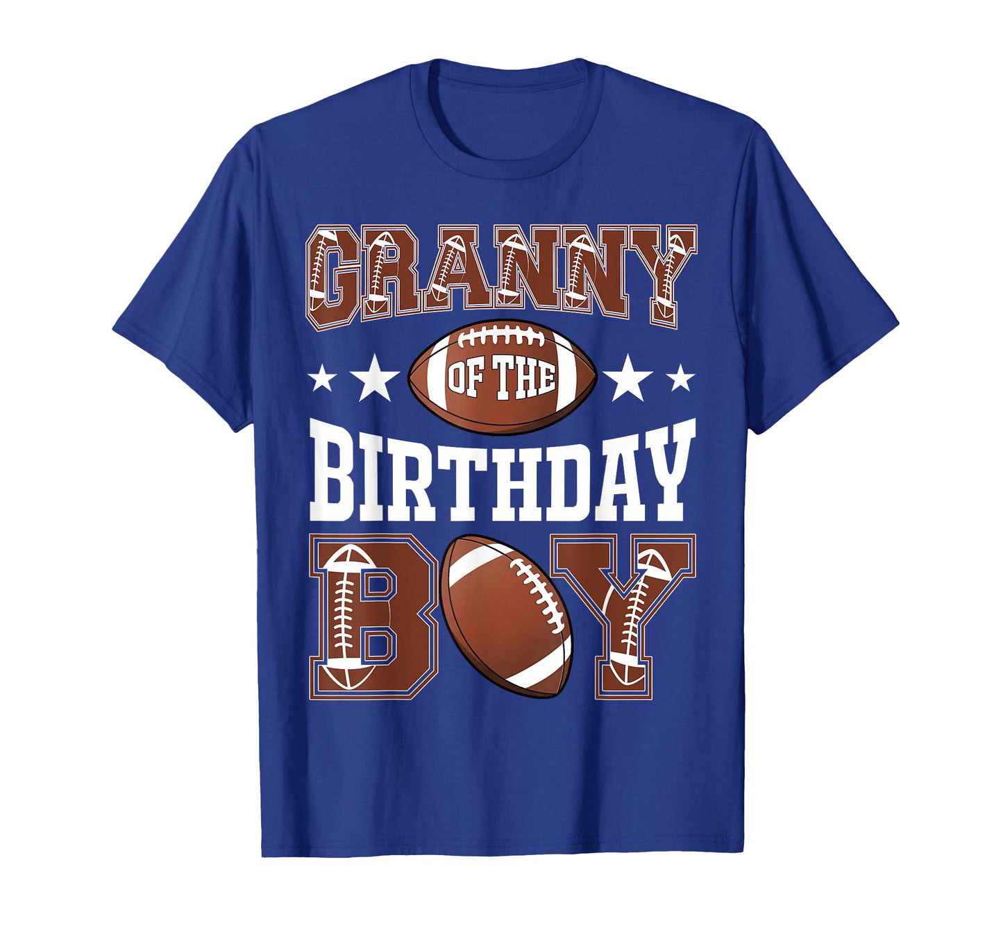 Granny Of The Birthday Boy Football Game Day T-Shirt