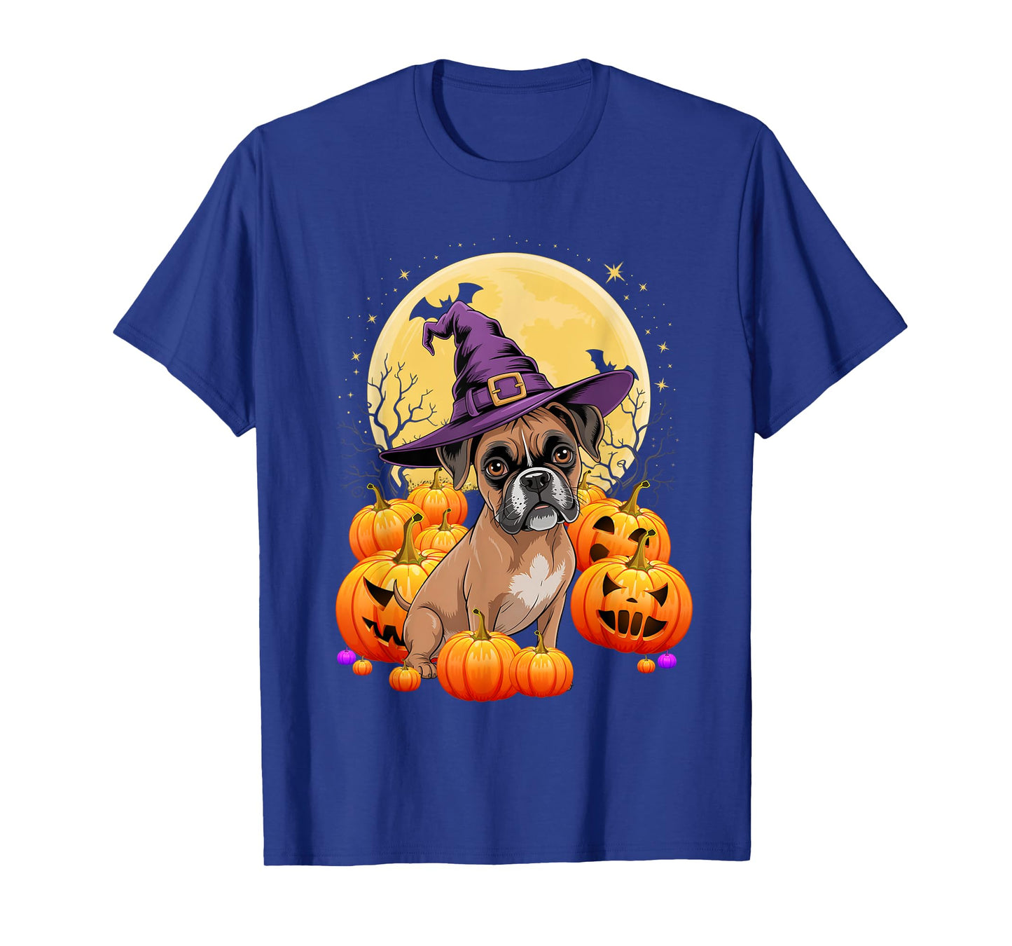 Halloween Boxer Dog Pumpkin Costume for Men Women Kids T-Shirt