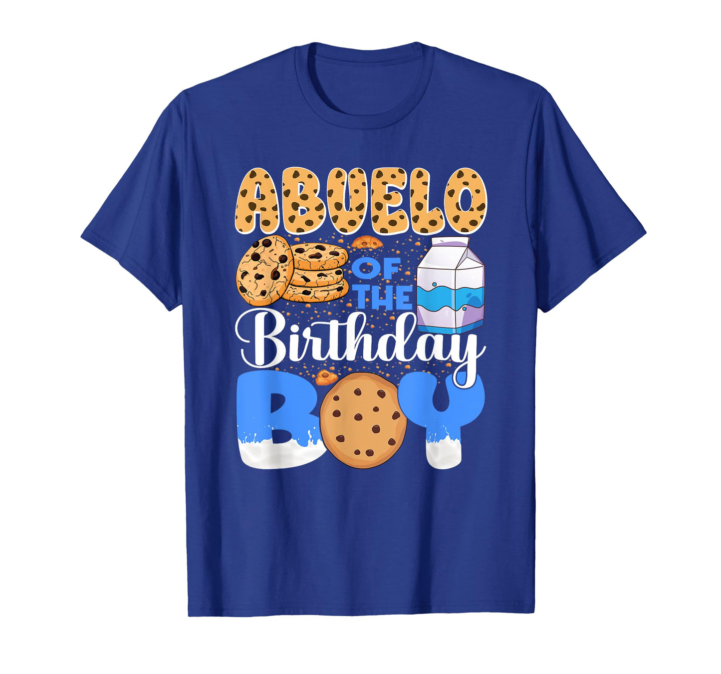 Abuelo of The Birthday Boy Milk and Cookies 1st Birthday T-Shirt