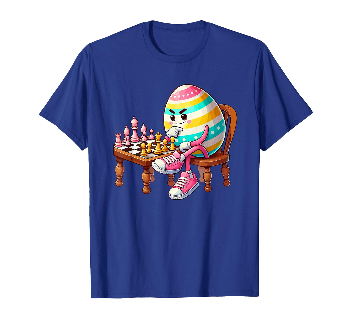 Easter Egg Colourful Costume Chess Player Team Lover Kids T-Shirt