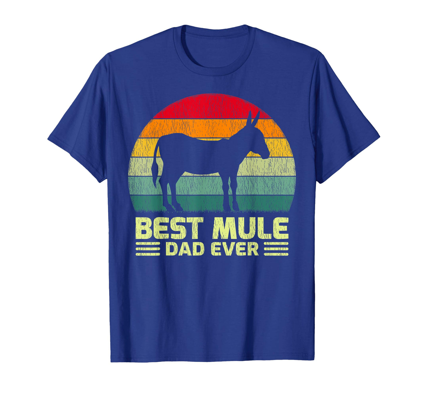 Mens Funny Vintage Best Mule Dad Ever Father's Day T-Shirt