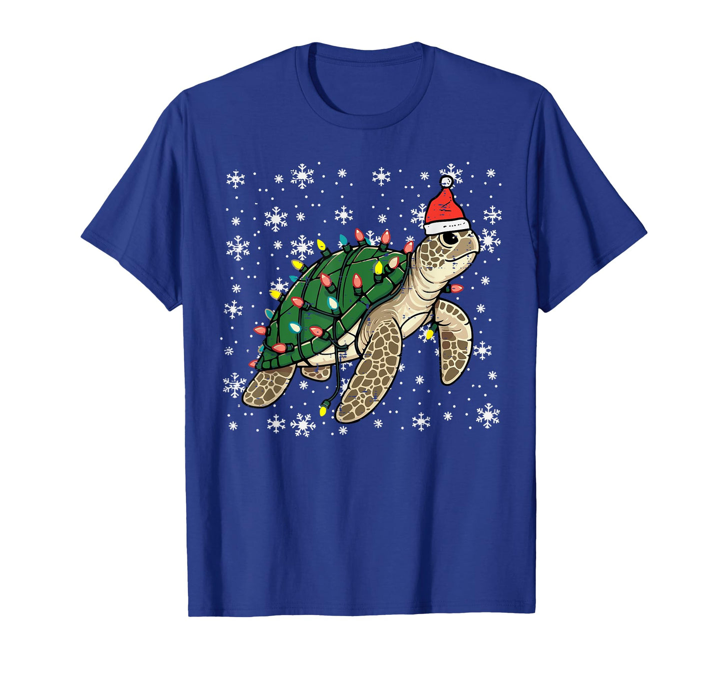 Christmas Sea Turtle Santa Xmas Men Women Boys Girls Kids T-Shirt