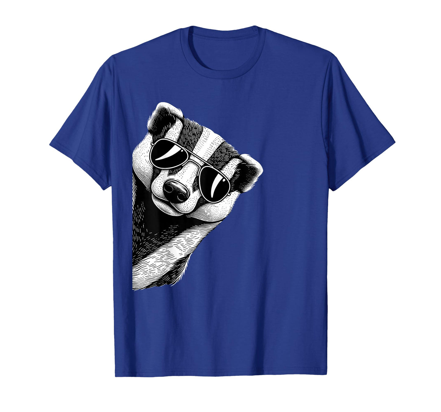 Funny Honey Badger Art Wearing Sunglasses T-Shirt