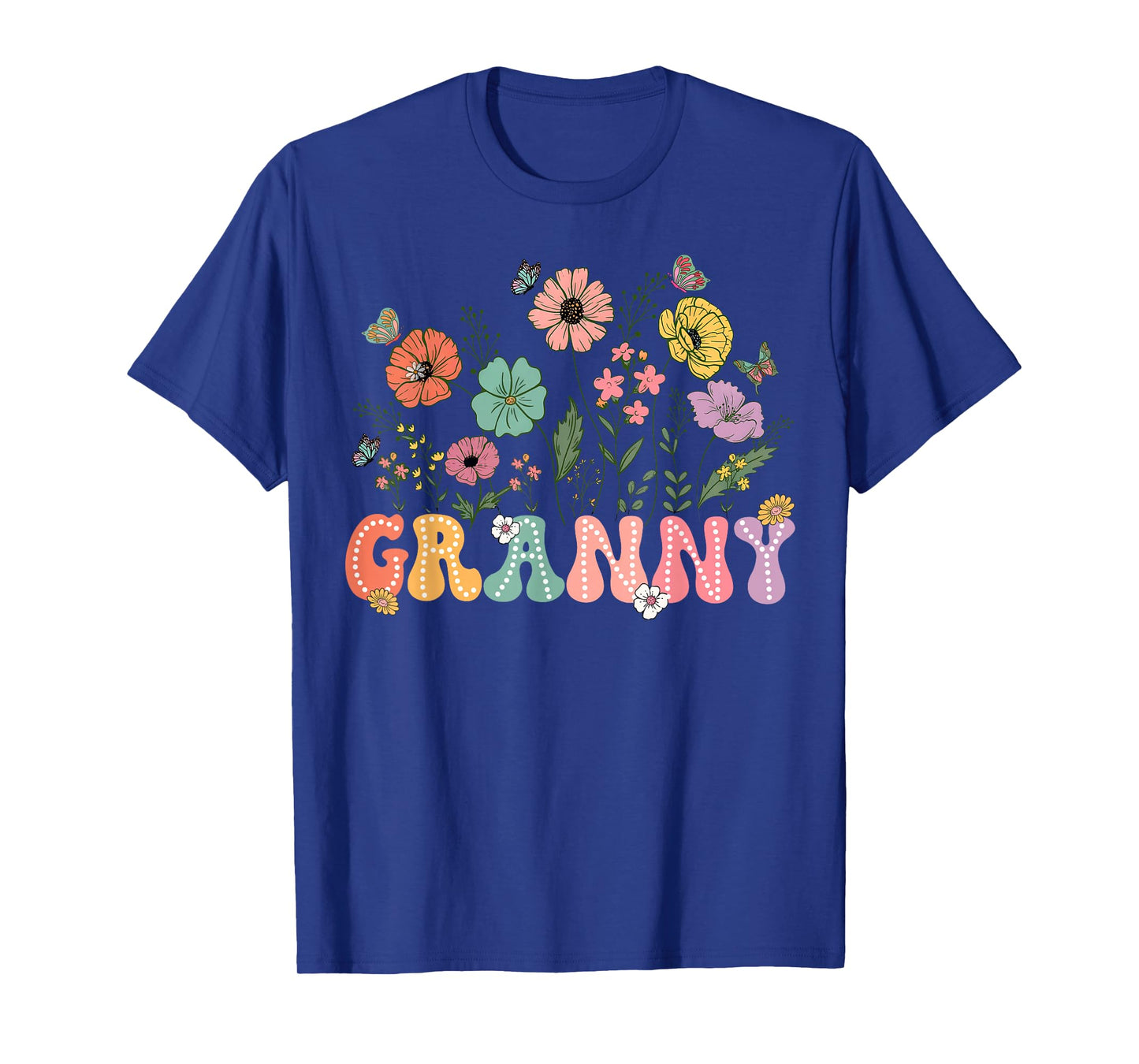 Granny Mothers Day For Grandma Wildflower Floral Women T-Shirt