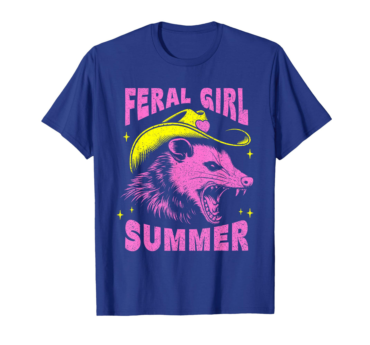 Feral Girl Summer Opossum Vintage T-Shirt